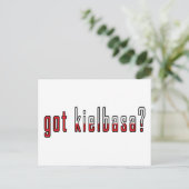 Heeft kielbasa ? Markering Briefkaart (Staand voorkant)