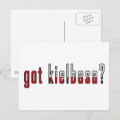 Heeft kielbasa ? Markering Briefkaart (Voorkant / Achterkant)