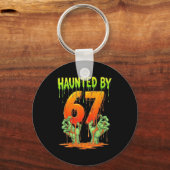 Heeft last van 67 grappige halloween griezelige se sleutelhanger (Voorkant)
