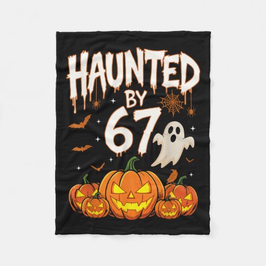 Heeft last van 67 grappige pompoen- en spook-Hallo Fleece Deken (Voorkant)