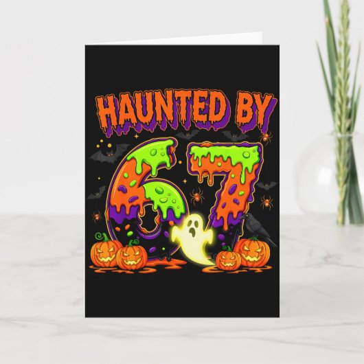 Heeft last van 67 grappige Six Seven Drip griezeli Kaart (Voorkant)