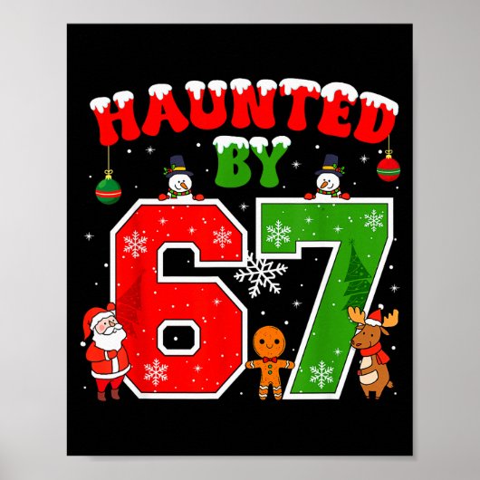 Heeft last van 67 Grappige Six Seven Meme 6 7 Kers Poster (Voorkant)