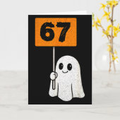 Heeft last van 67 – Grappige Zes Zeven Meme 6 7 Ha Kaart (Gele Bloem)