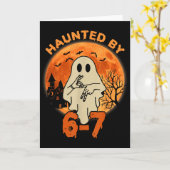 Heeft last van 67 Halloween spook zes zeven Gen Al Kaart (Gele Bloem)