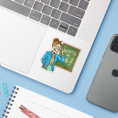 Heeft last van 6-7 Grappige Leraar 67 Halloween Sk Sticker (Laptop met iPhone)