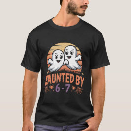 Heeft last van 6-7 Retro Geest Halloween-ontwerp T-shirt