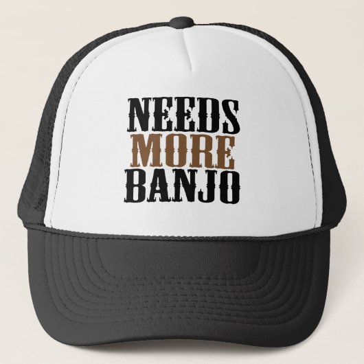 Heeft meer banjo nodig trucker pet (Voorkant)