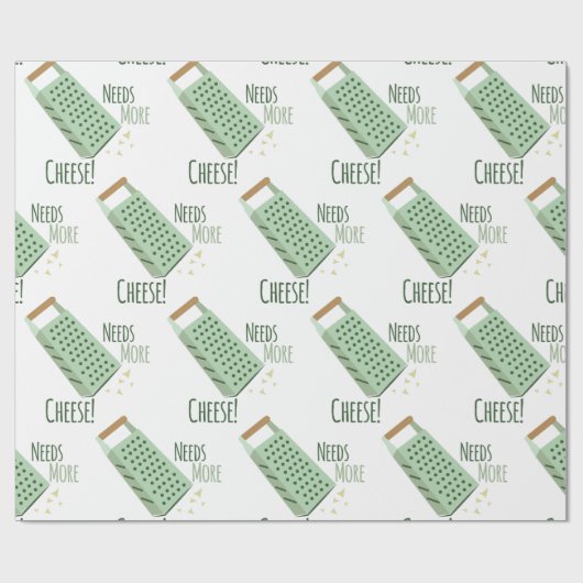 Heeft meer kaas nodig cadeaupapier (Vlak)