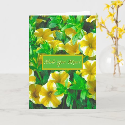 HEEFT MOEDERDAG/VOLWASSENSCHUWER OP MOEDER KAART (Gele Bloem)