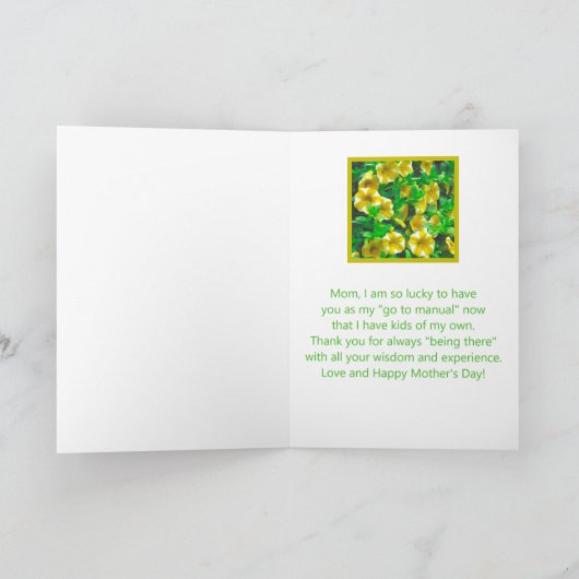 HEEFT MOEDERDAG/VOLWASSENSCHUWER OP MOEDER KAART (Binnen)