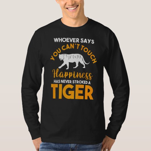 Heeft nog nooit een tijger gestreken t-shirt (Voorkant)