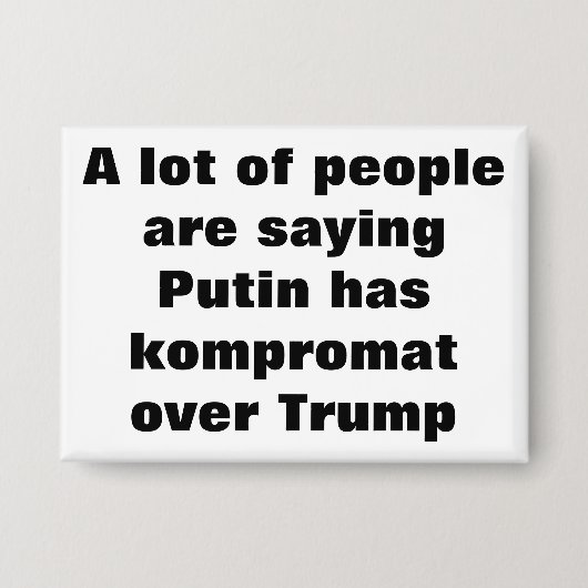 Heeft Poetin kompromat over Trump? Button (Voorkant)