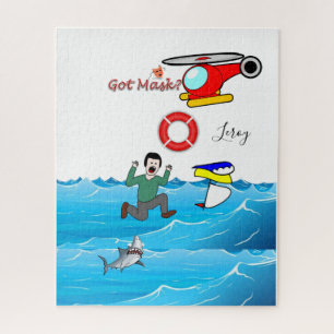 Heeft Puzles Ocean Shark Masker? Legpuzzel