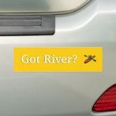 Heeft Rivier? Bumpersticker (Op auto)