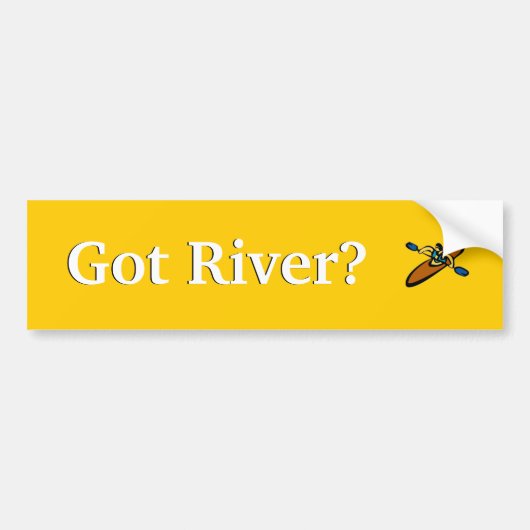 Heeft Rivier? Bumpersticker (Voorkant)