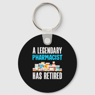 Heeft shirt legendarische apotheker gepensioneerde sleutelhanger