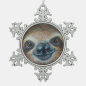 HEEFT SLOT! TIN SNEEUWVLOK ORNAMENT (Voorkant)