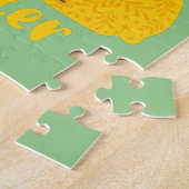 "HEEFT SOMMIGE BUNNY EENVOUDIGER GEZEGD". LEGPUZZEL (Zijkant)