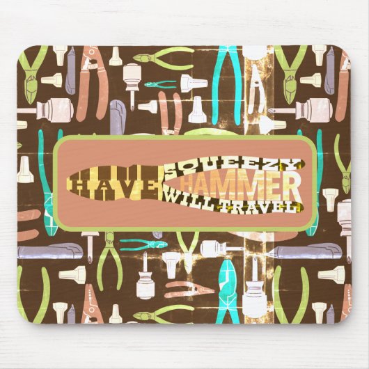 heeft Squeezy Hammer die revelretro zal hebben Muismat (Voorkant)