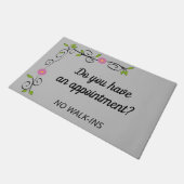 Heeft u een grappige afspraak gepersonaliseerd? deurmat (Schuin)