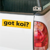 Heeft u koi ? bumpersticker (Op Truck)