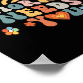 Heeft u mentale gezondheid bewustzijn groovy retro poster (Hoek)