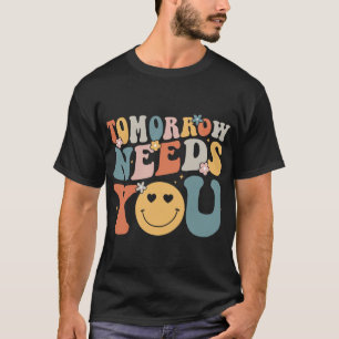 Heeft u mentale gezondheid bewustzijn Groovy Retro T-shirt
