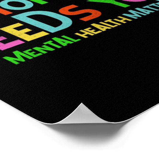 Heeft u psychische gezondheidsproblemen Awareness Poster (Hoek)