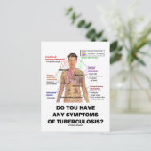 Heeft u symptomen van tuberculose? briefkaart (Staand voorkant)