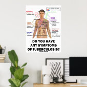 Heeft u symptomen van tuberculose? poster (Thuiskantoor)
