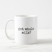 Heeft Volle Melk Liefhebber Grappig Koffiemok (Links)
