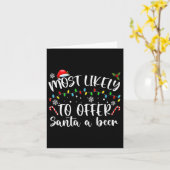 Heeft Waarschijnlijk Een Bier Voor Sinterklaas Aan Kaart (Gele Bloem)