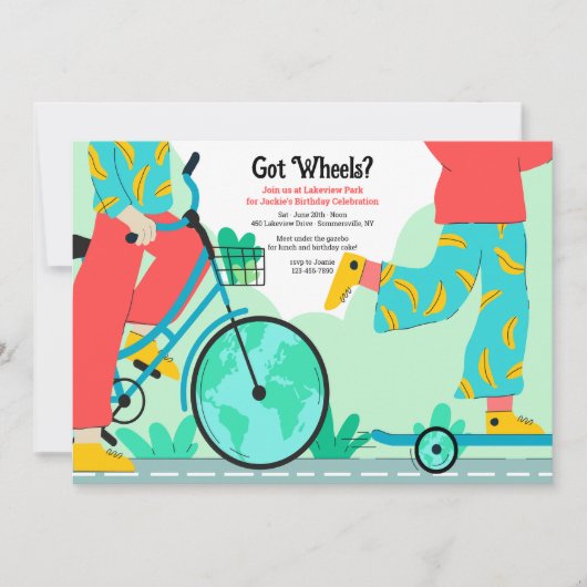 Heeft wielen kaart (Voorkant)