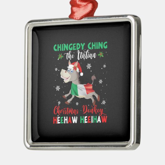 HEEHAW de kerstsleutel | Donkey Lovers Gifts Metalen Ornament (Links)