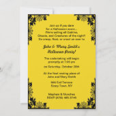 heek en zwarte kat Halloween Kaart (Achterkant)