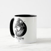  heek en zwarte kat Wiccan Wicca Spellcasting Mok (Voorkant links)