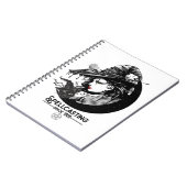 heek en zwarte kat Wiccan Wicca Spellcasting Notitieboek (Linkerzijde)