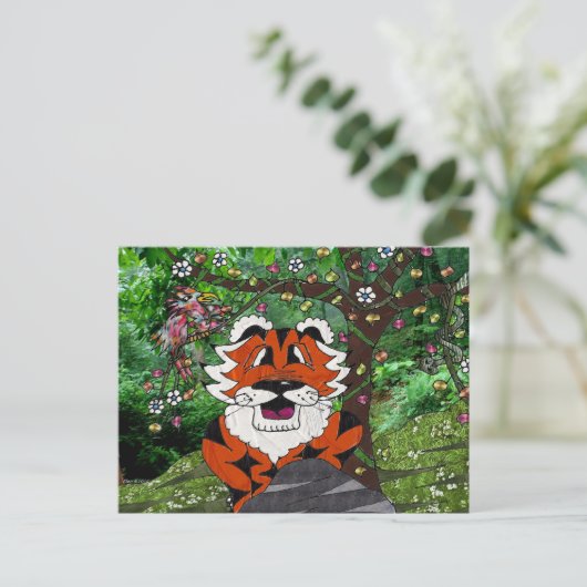 Heek onze planeet Eco-team Tgrr Tiger Apparel Gift Briefkaart (Staand voorkant)