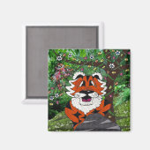 Heek onze planeet Eco-team Tgrr Tiger Apparel Gift Magneet (Voorkant / Achterkant)
