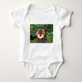 Heek onze planeet Eco-team Tgrr Tiger Apparel Gift Romper (Voorkant)