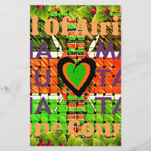 Heel Afrika In één land. Maak er de Keniaanse vlag Briefpapier