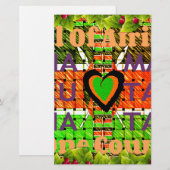 Heel Afrika In één land. Maak er de Keniaanse vlag Briefpapier (Voorkant / Achterkant)