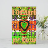 Heel Afrika In één land. Maak er de Keniaanse vlag Briefpapier (Staand voorkant)