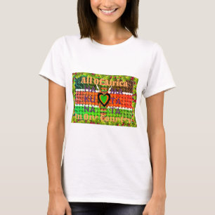 Heel Afrika In één land. Maak er de Keniaanse vlag T-shirt