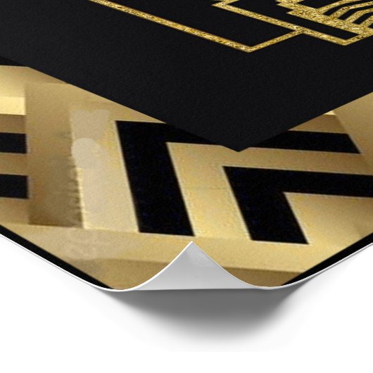 Heel Art Deco Poster. Poster (Hoek)