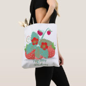 Heel Berry Strawberry Trendy Shopping Greenery Tote Bag (Dichtbij)