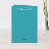 Heel bijzonder Sister-in-law bloem blauwe verjaard Kaart (Achterkant)