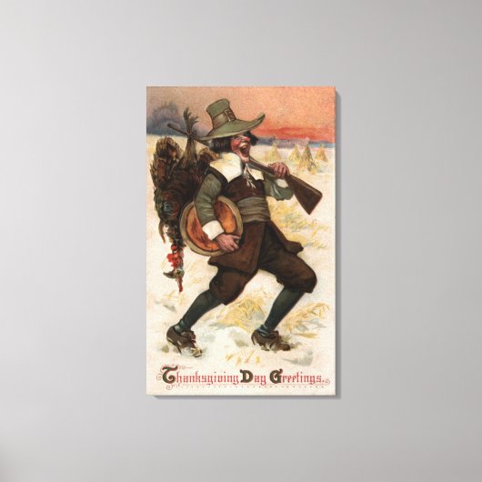 Heel blij voor de Turkse Hunter Canvas Afdruk (Voorkant)