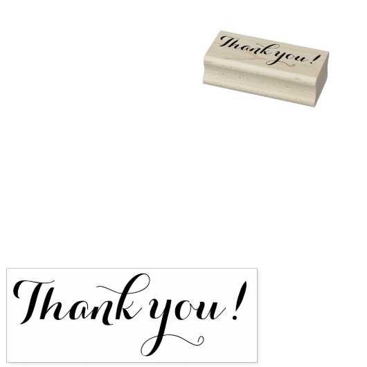 Heel Chic Dank Je Rubberstempel (Gestempeld)