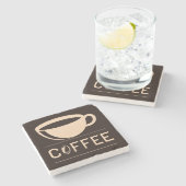 Heel Cool en Schattig Koffie of Java Stenen Onderzetter (Zijkant)